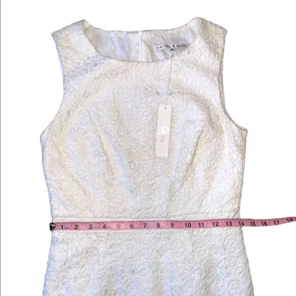 Trina Turk White Eyelet Lace Sheath Dress Size 4 NWT - Picture 11 of 15